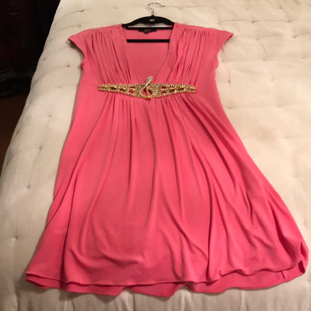 Sky knit coral colored top size L. Worn once.